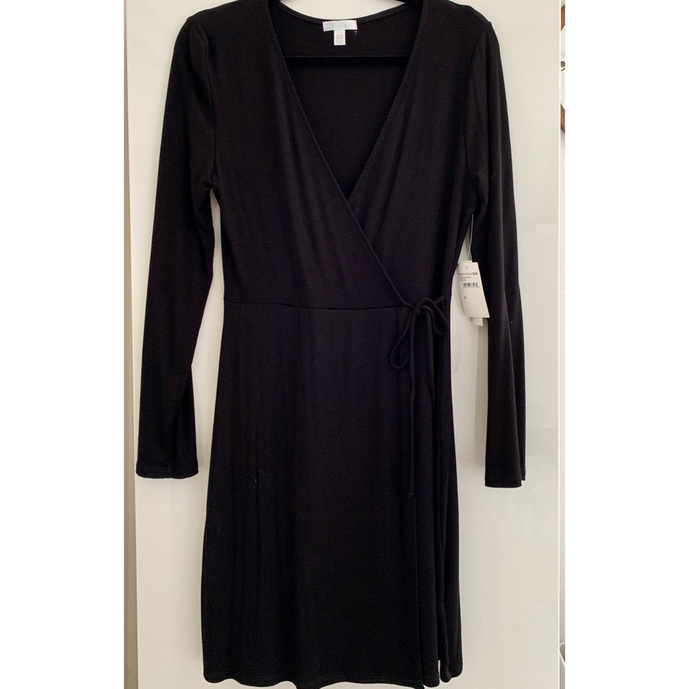 Abound Rib Wrap Dress🖤